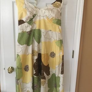 Halter dress with flowers